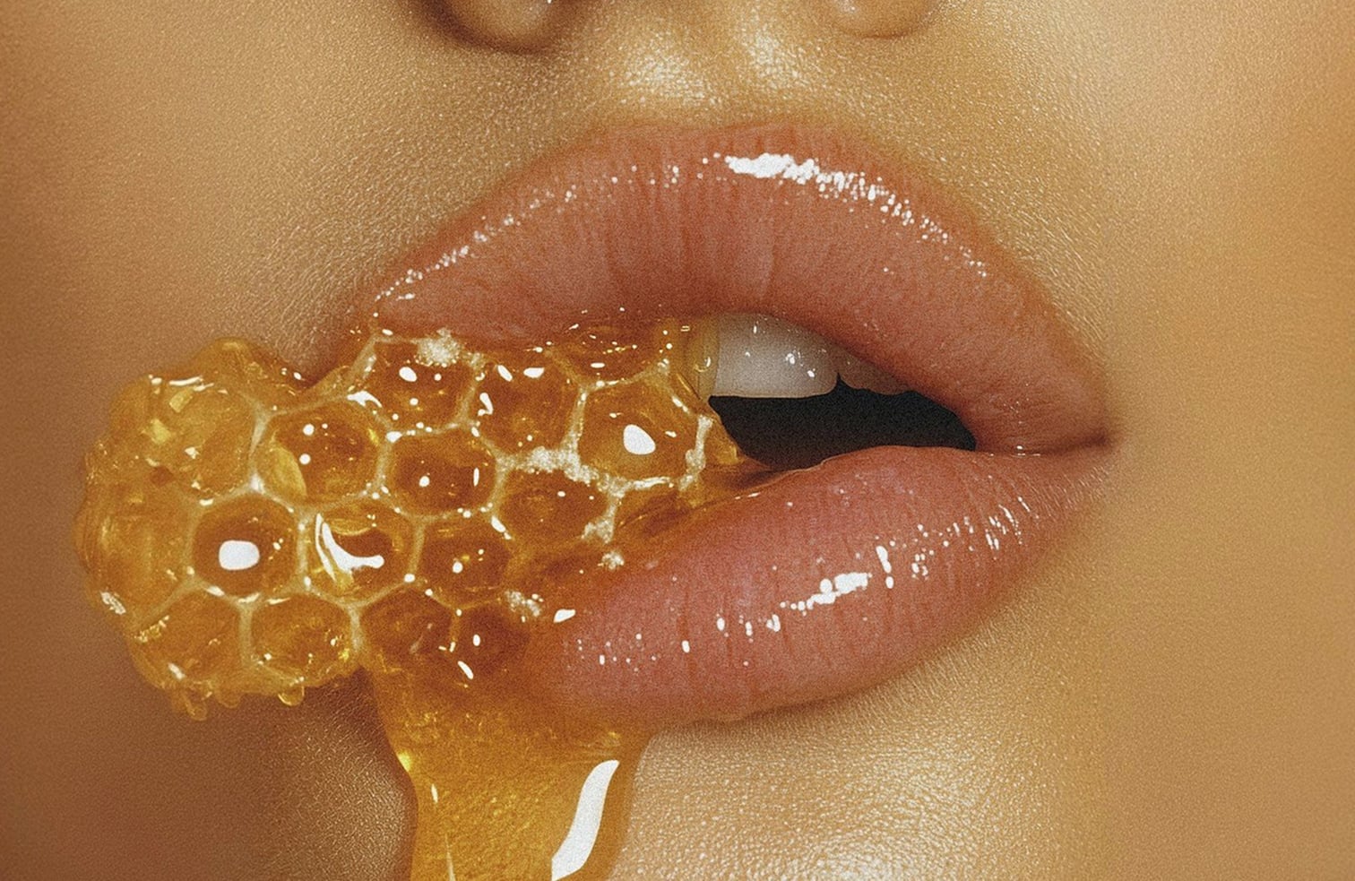 Golden honey background